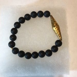 Jill Michael black stone bracelet